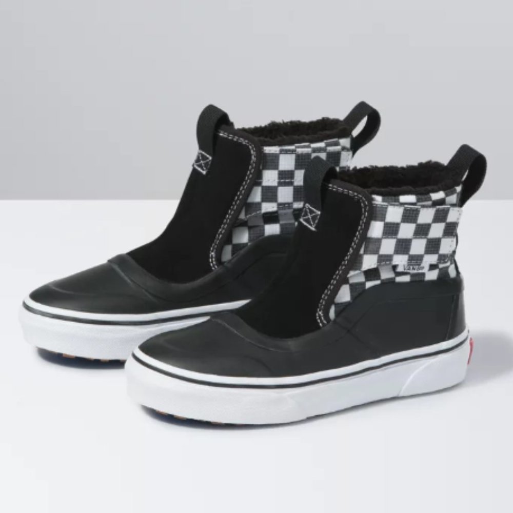 Vans Toddler Slip-On Hi Terrain V MTE Check Quarter Black/True White Boot